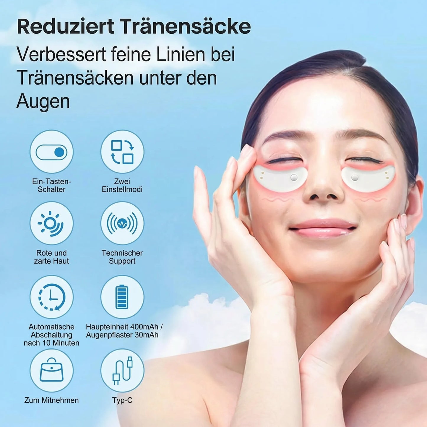 Augenring-Reduzierer Rotlicht-Therapie-Gerät