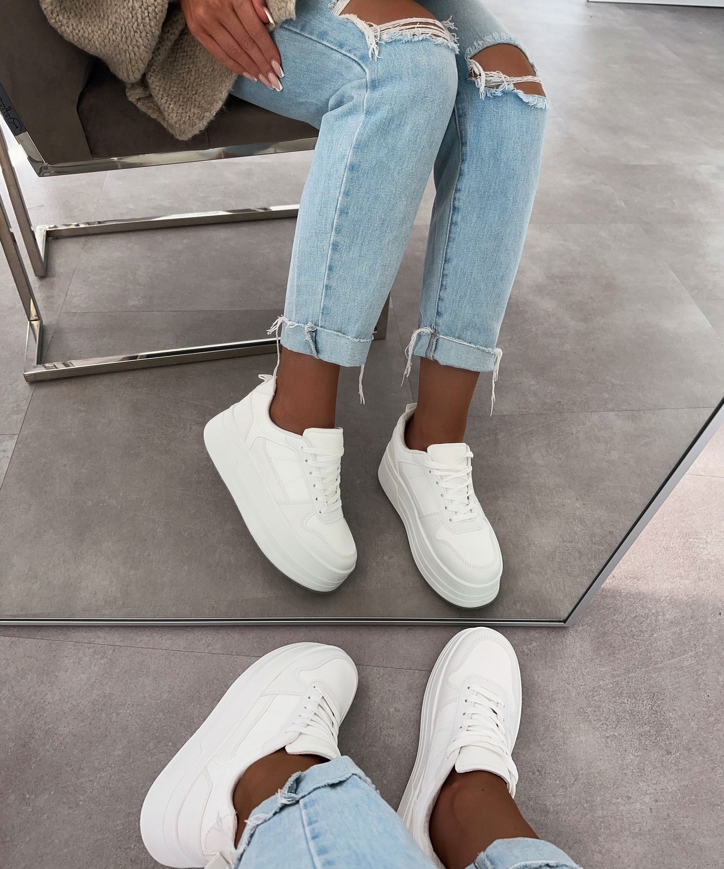 Norvielle Damen Sneaker Weiß