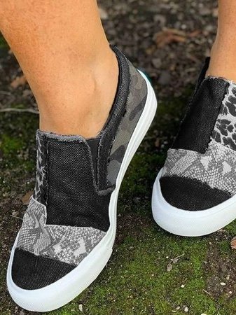 Damen Sneaker Niedriger Schaft Patch-Design