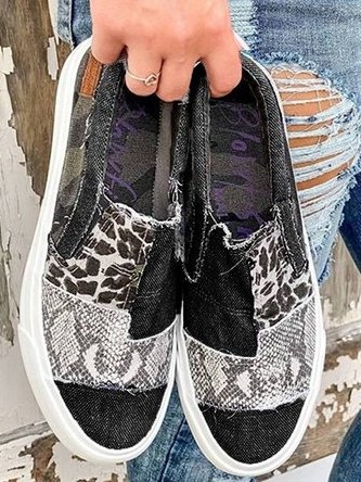 Damen Sneaker Niedriger Schaft Patch-Design