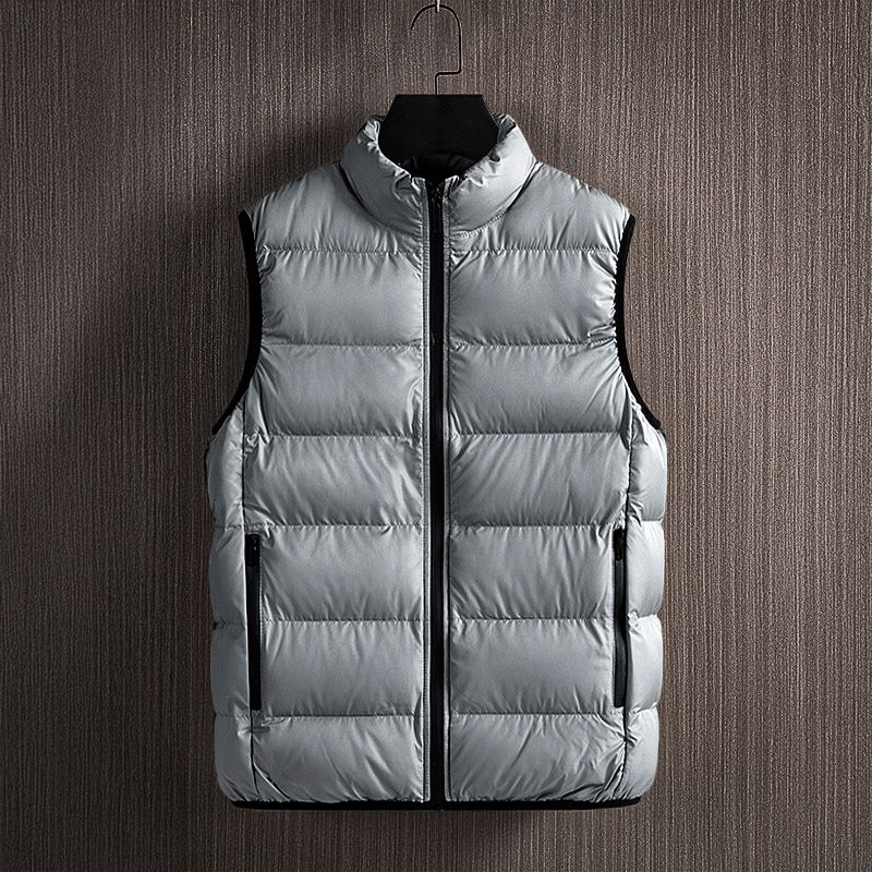 Herren Steppweste Leicht Gepolstert Beige - Norvielle