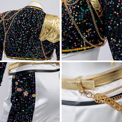 Damen Glitzerkostüm Gold
