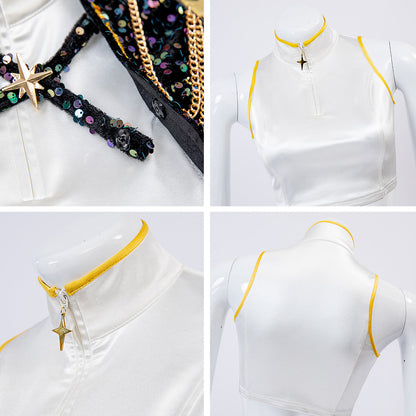 Damen Glitzerkostüm Gold