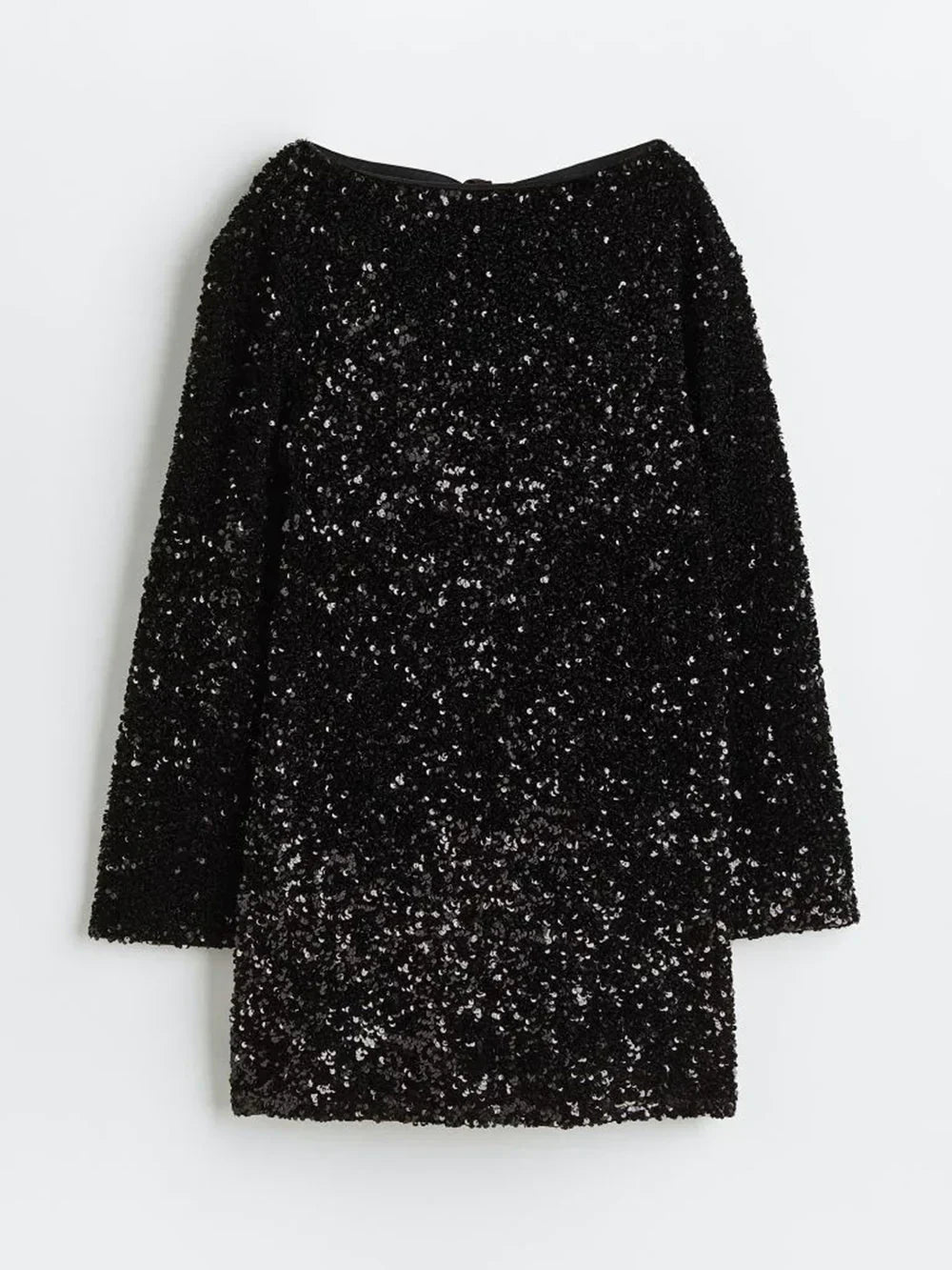 Livia Damen Mini-Kleid Glitzernd Pailletten Satin