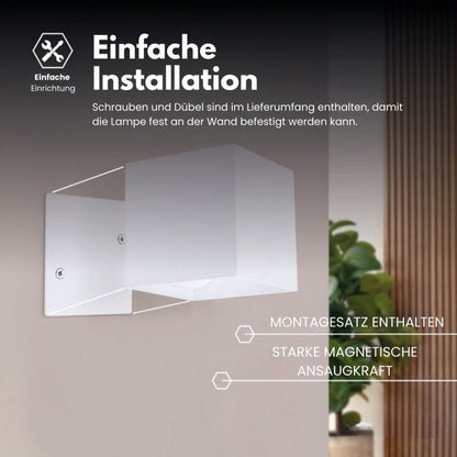 Kabellose LED Wandlampe Batteriebetrieben Mit Bewegungssensor