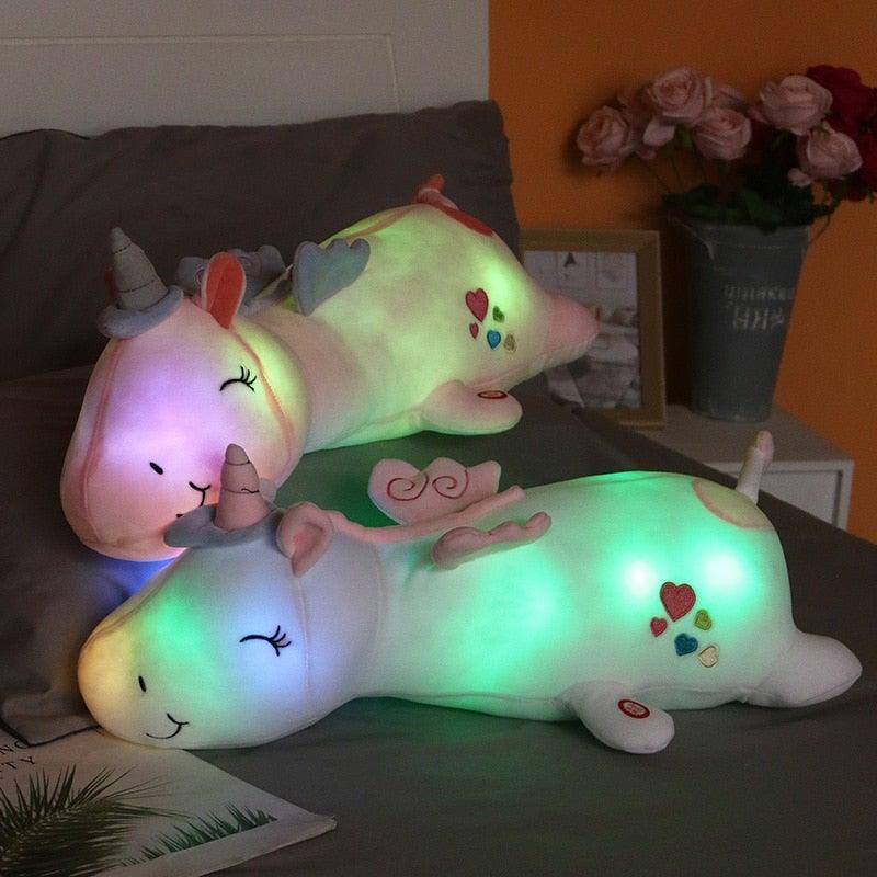 Lunacorn Einhorn Plüsch Regenbogen LEDs Kuscheltier