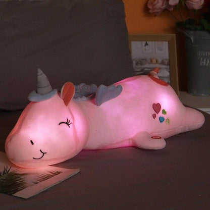 Lunacorn Leuchtendes Einhorn Plüsch Regenbogen-LEDs - Norvielle