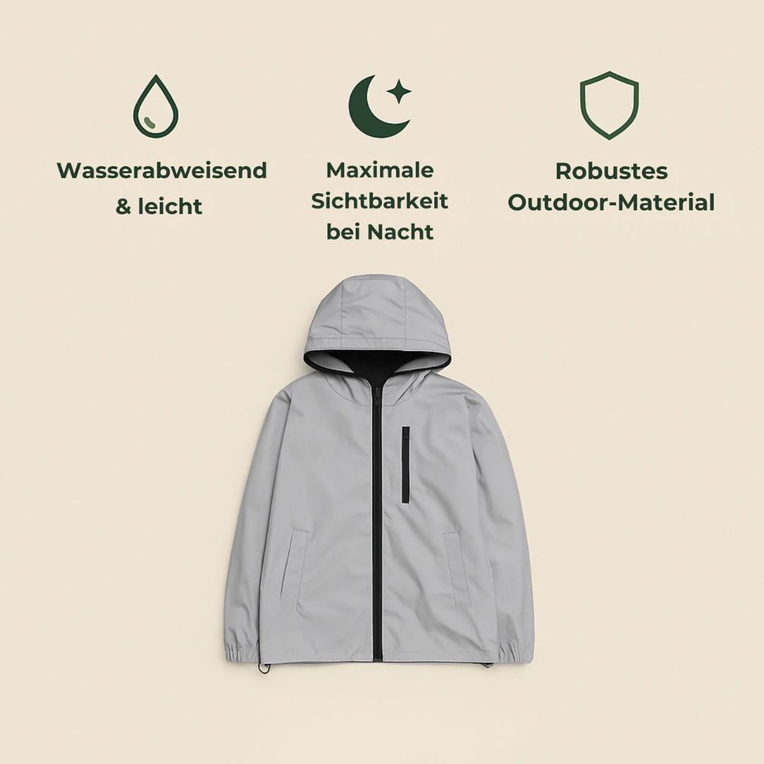 Reflektierende Laufjacke Unisex Vollreflektierend