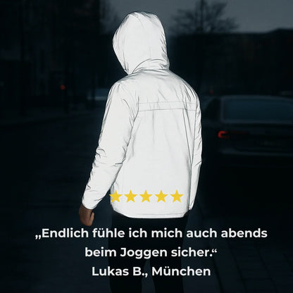 Reflektierende Laufjacke Unisex Vollreflektierend