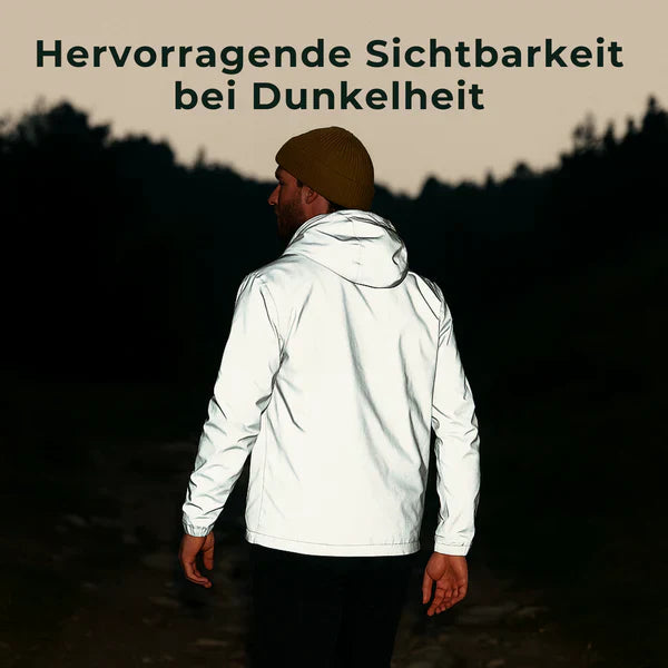 Reflektierende Laufjacke Unisex Vollreflektierend