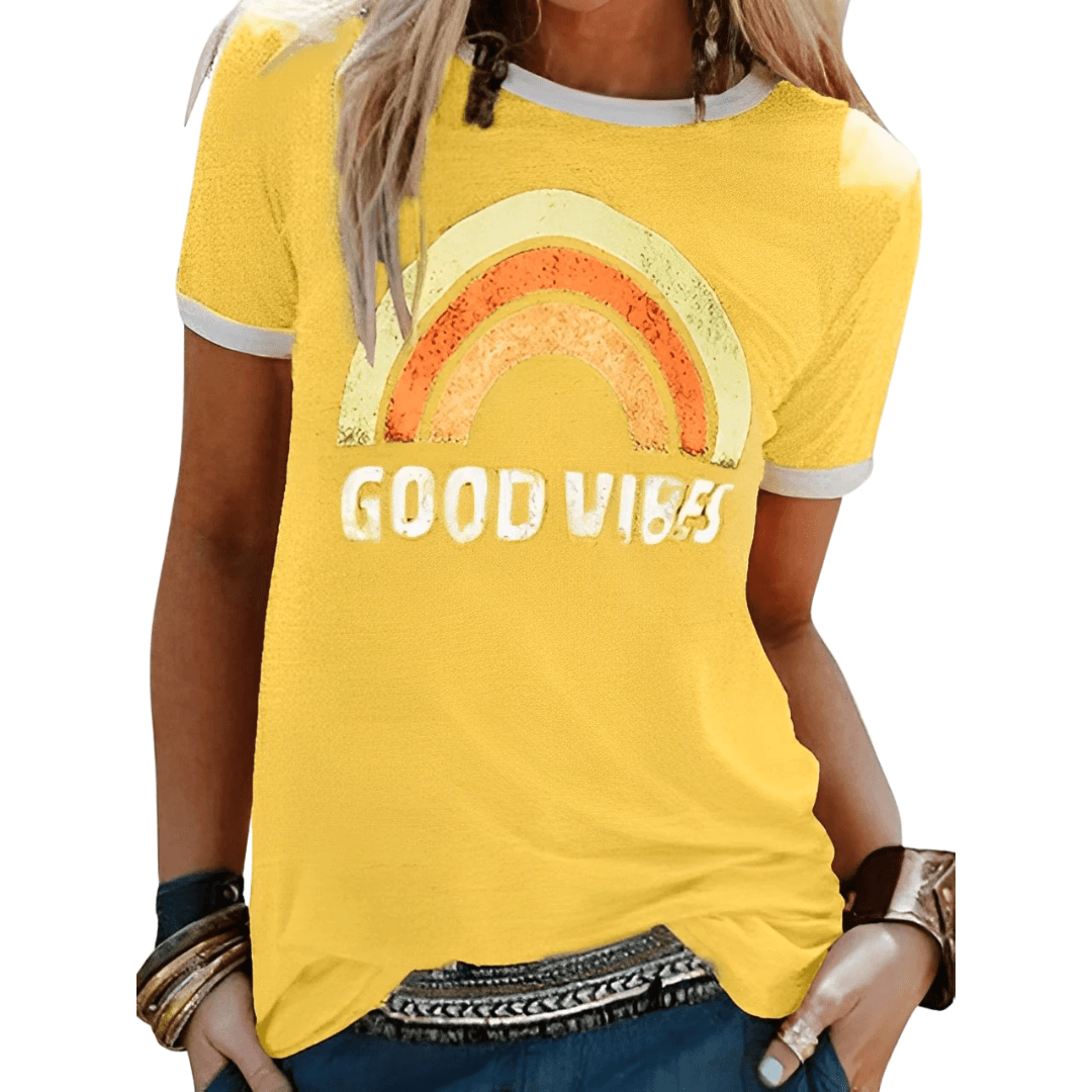 Damen T-Shirt Weiche Baumwolle Oversized Sommerleicht