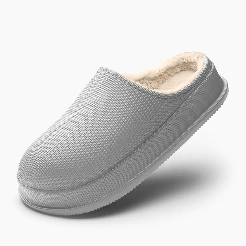 Norvielle Damen Slipper Wollfutter Warm Beige
