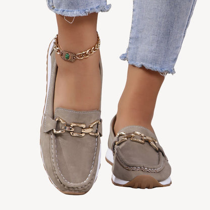 Damen Loafer Aufschlüpfen Sommer Schuhe