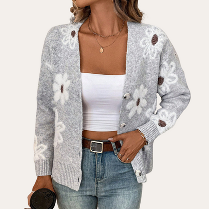 Norvielle Damen Strickcardigan Trendig