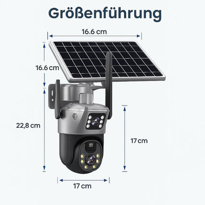 Wi-Fi Überwachungskamera Solarbetrieben für Außenbereich