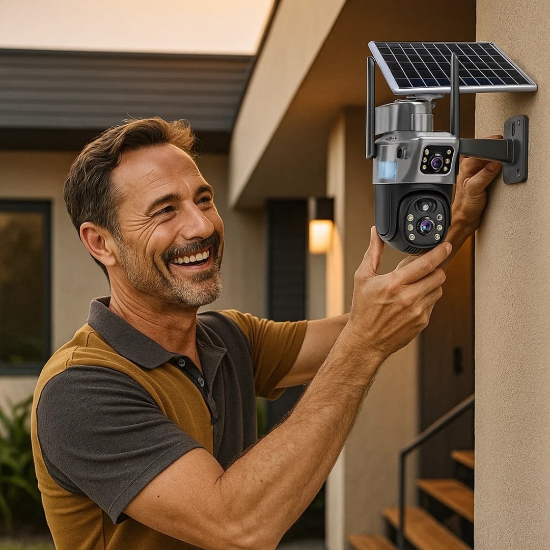 Wi-Fi Überwachungskamera Solarbetrieben für Außenbereich