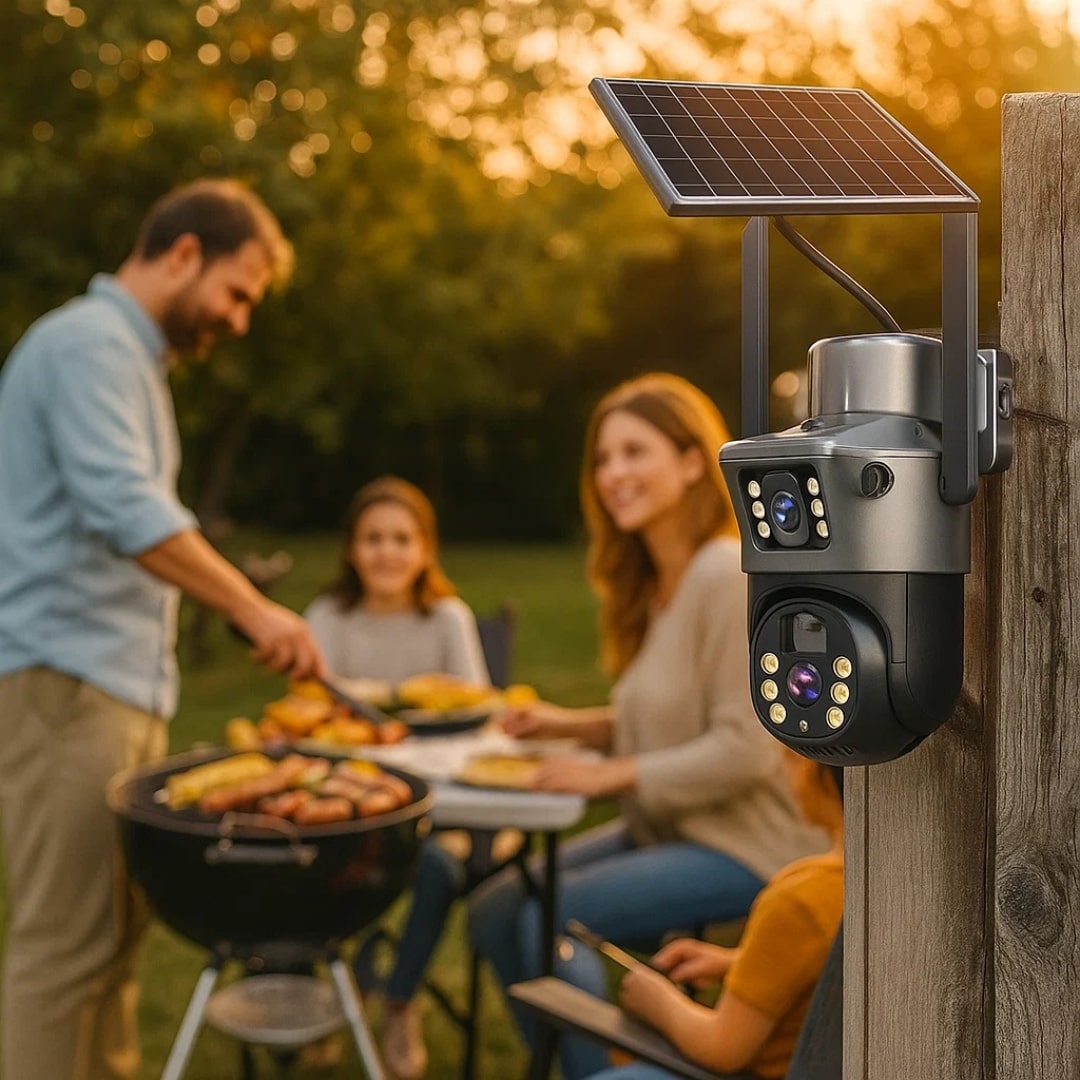 Wi-Fi Überwachungskamera Solarbetrieben für Außenbereich