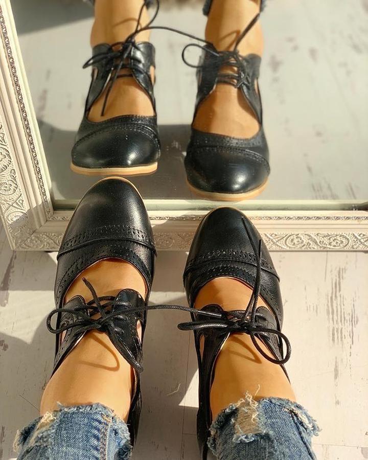 Damen Orthopädische Schuhe Retro Vintage Stil