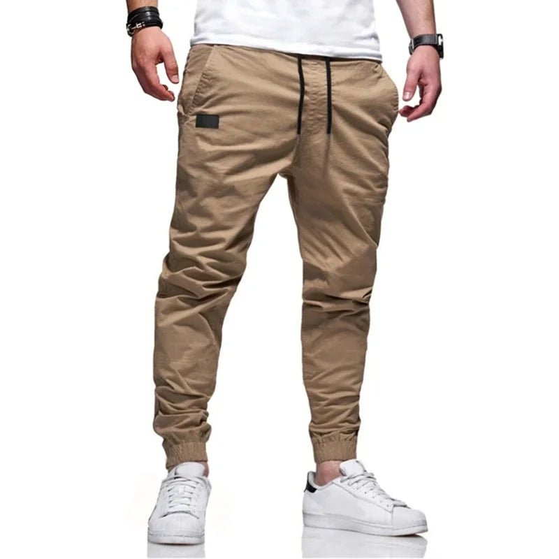 Herren Jogger Cargohose Sportlich Leicht Grau