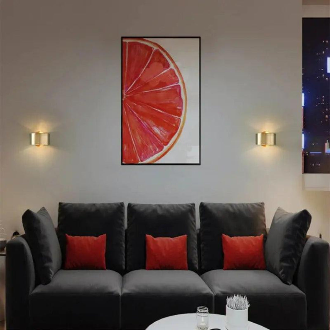 Moderne Wandleuchte aus Metall mit energiesparender LED-Technik Weiss