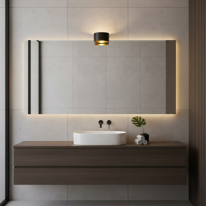 Moderne Wandleuchte aus Metall mit energiesparender LED-Technik Weiss