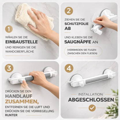 Saugnapf-Handgriff für Senioren, Dusche, Badewanne, Toilette