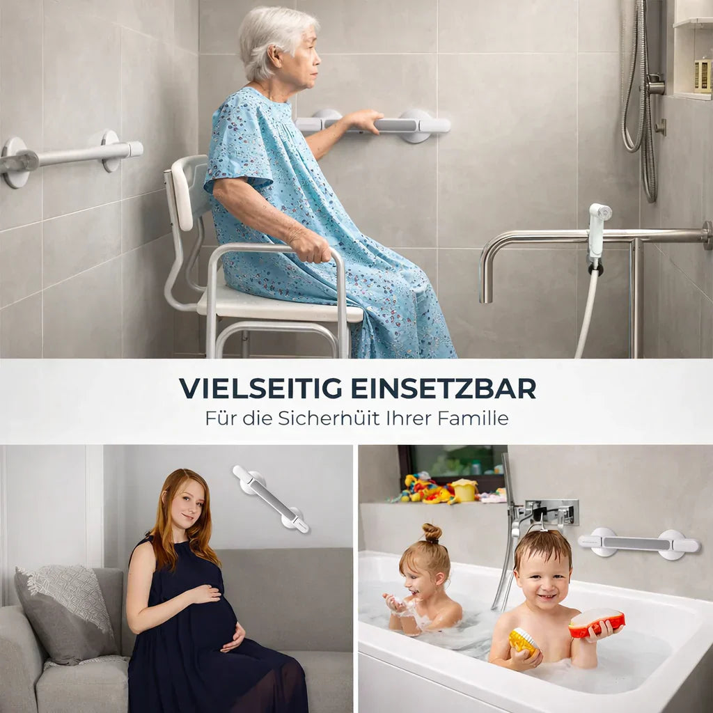 Saugnapf-Handgriff für Senioren, Dusche, Badewanne, Toilette