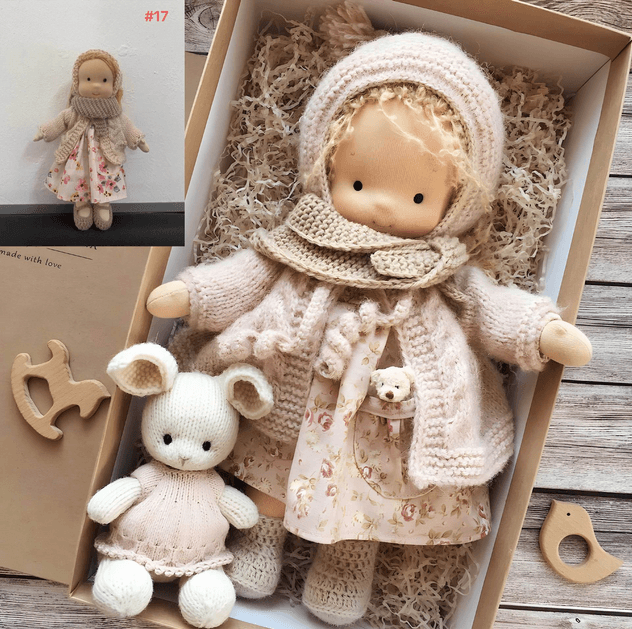 Waldorf-Puppe Poppi 35cm Bio-Baumwolle