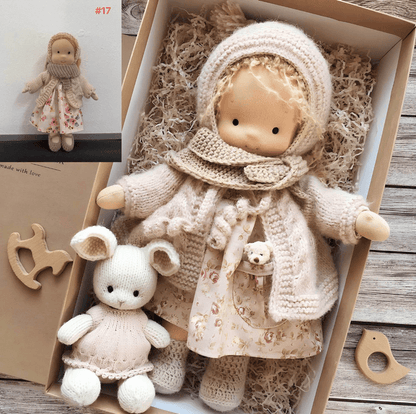 Waldorf-Puppe Poppi 35cm Bio-Baumwolle
