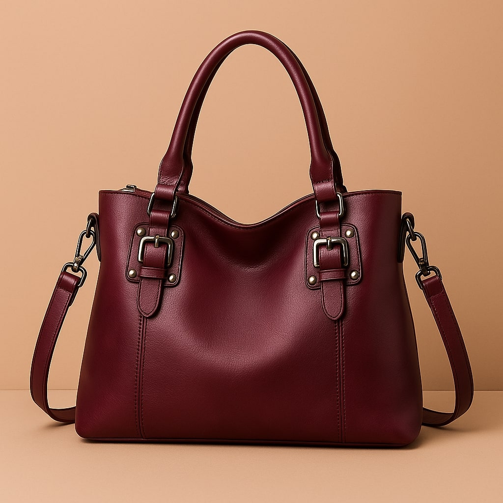 Damen Leder Umhängetasche Schultertasche