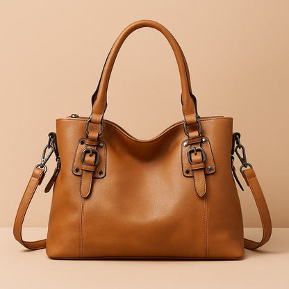 Damen Leder Umhängetasche Schultertasche