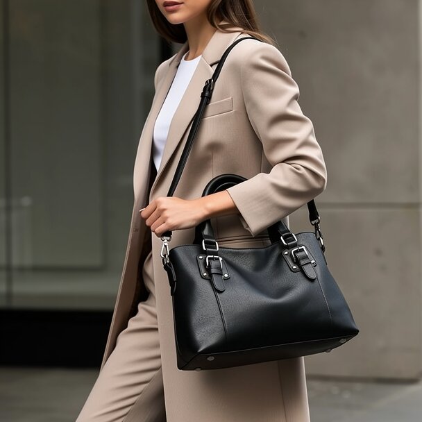 Damen Leder Umhängetasche Schultertasche