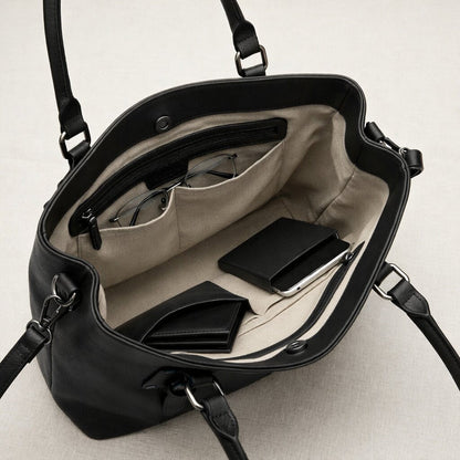 Damen Leder Umhängetasche Schultertasche