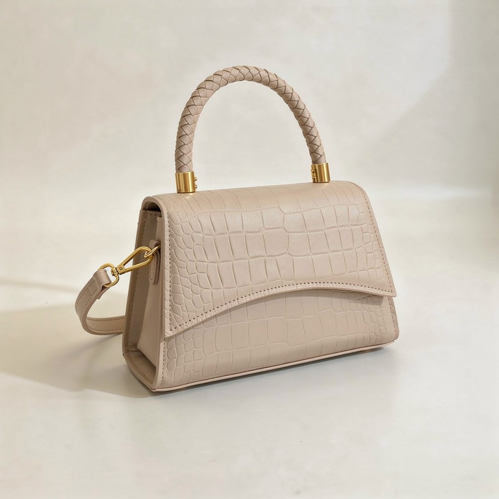 Damen Schultertasche Lederoptik Umhängetasche