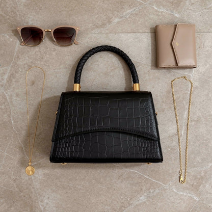 Damen Schultertasche Lederoptik Umhängetasche