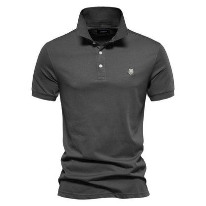 Herren Poloshirt Schmal Geschnitten Zeitlos Weiß