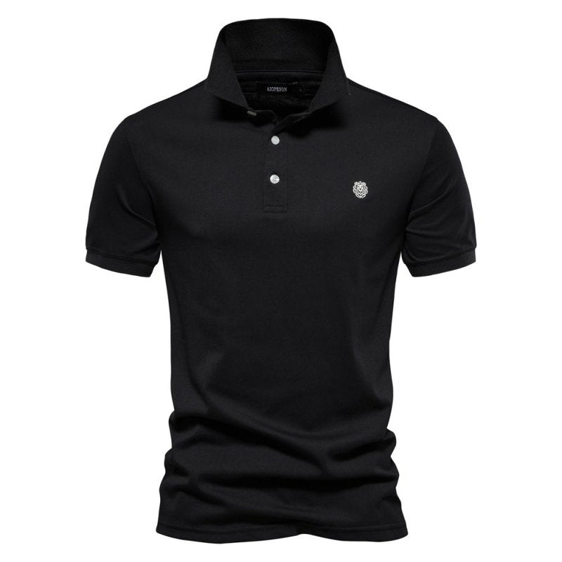 Herren Polo-Shirt Klassisch Knopf-Verschluss Weiß - Norvielle