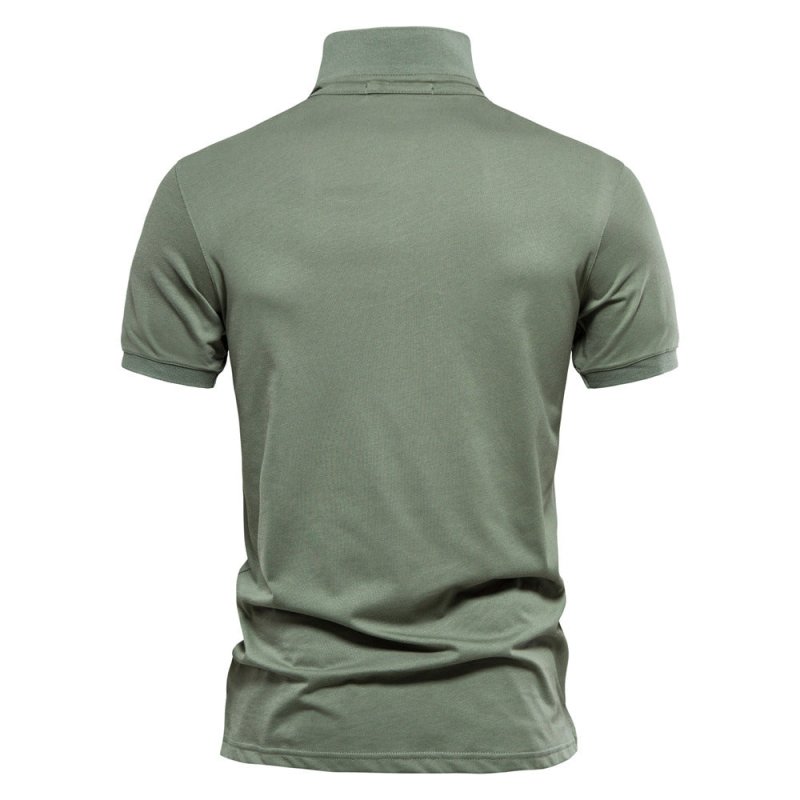Herren Poloshirt Schmal Geschnitten Zeitlos Weiß