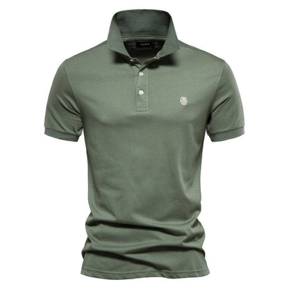 Herren Poloshirt Schmal Geschnitten Zeitlos Weiß
