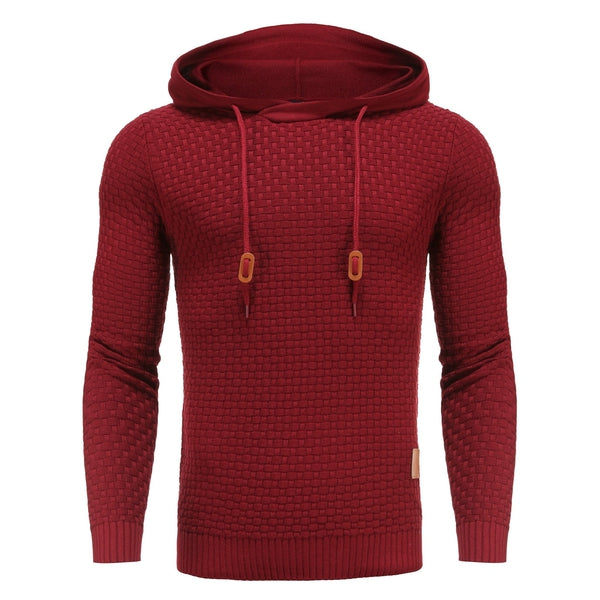 Herren Kapuzenpullover Strukturiert Modern