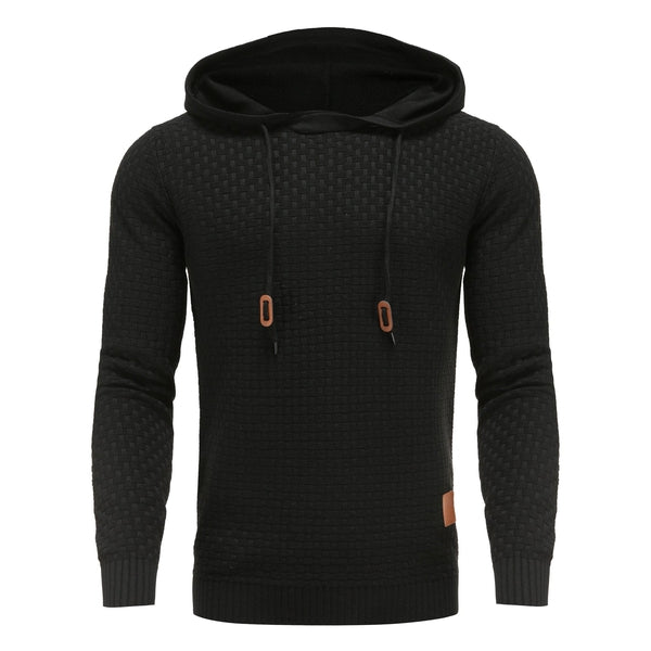 Herren Kapuzenpullover Strukturiert Modern