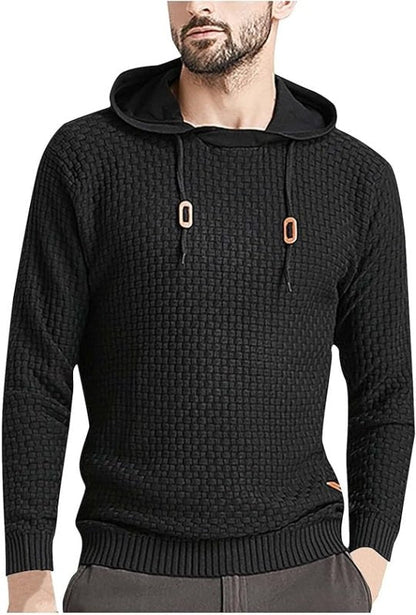Herren Kapuzenpullover Strukturiert Modern