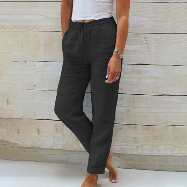 Norvielle Damen Gerade Geschnittene Hose