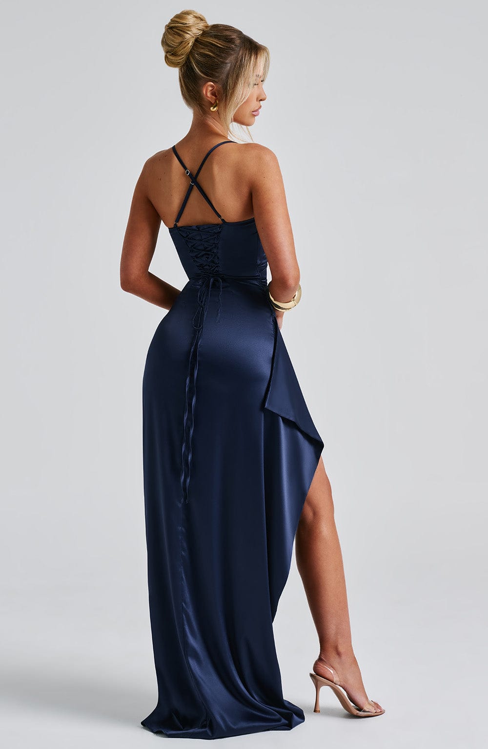 Norvielle Damen Maxikleid Marineblau - Norvielle