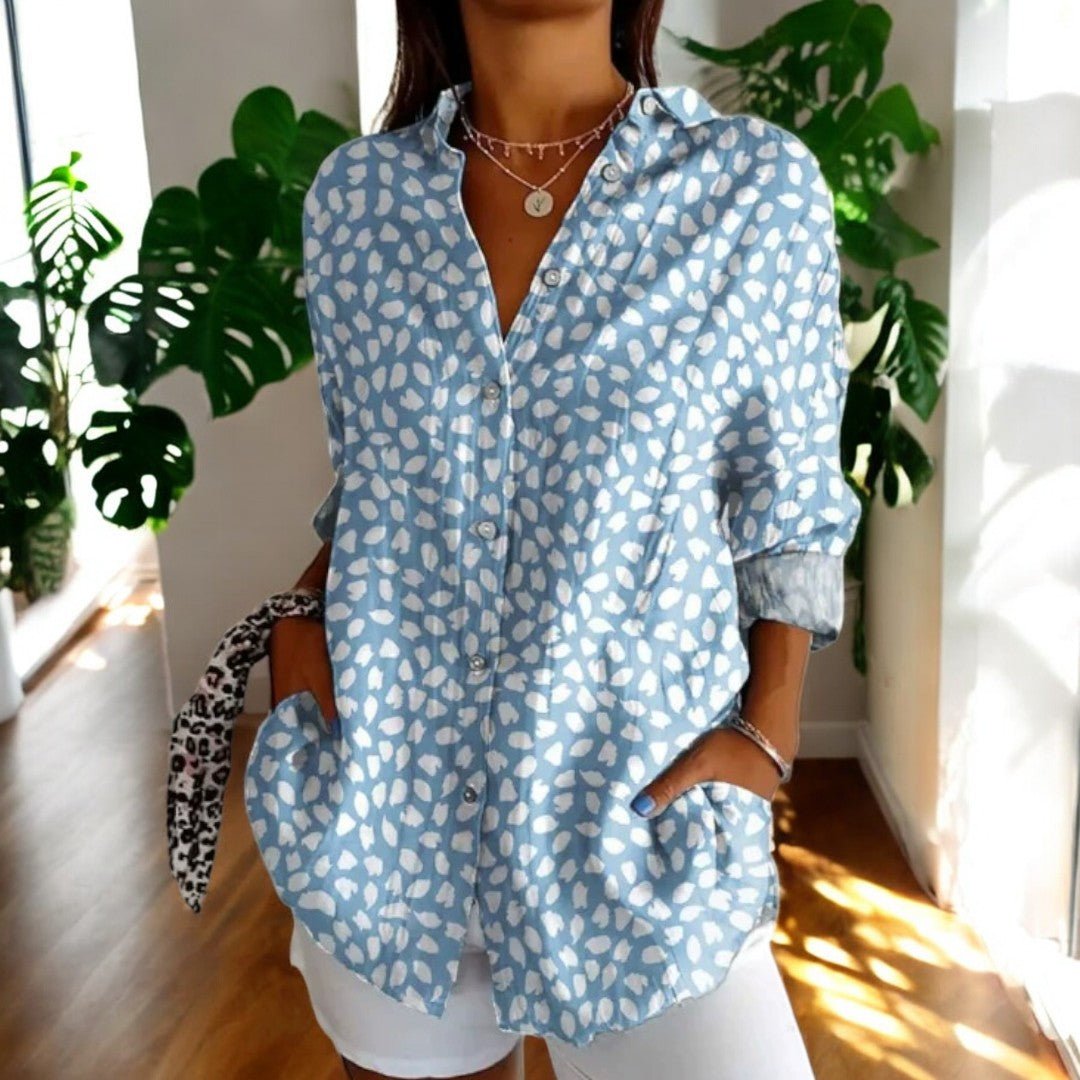 Elegante Damen Bluse Vintage Stil
