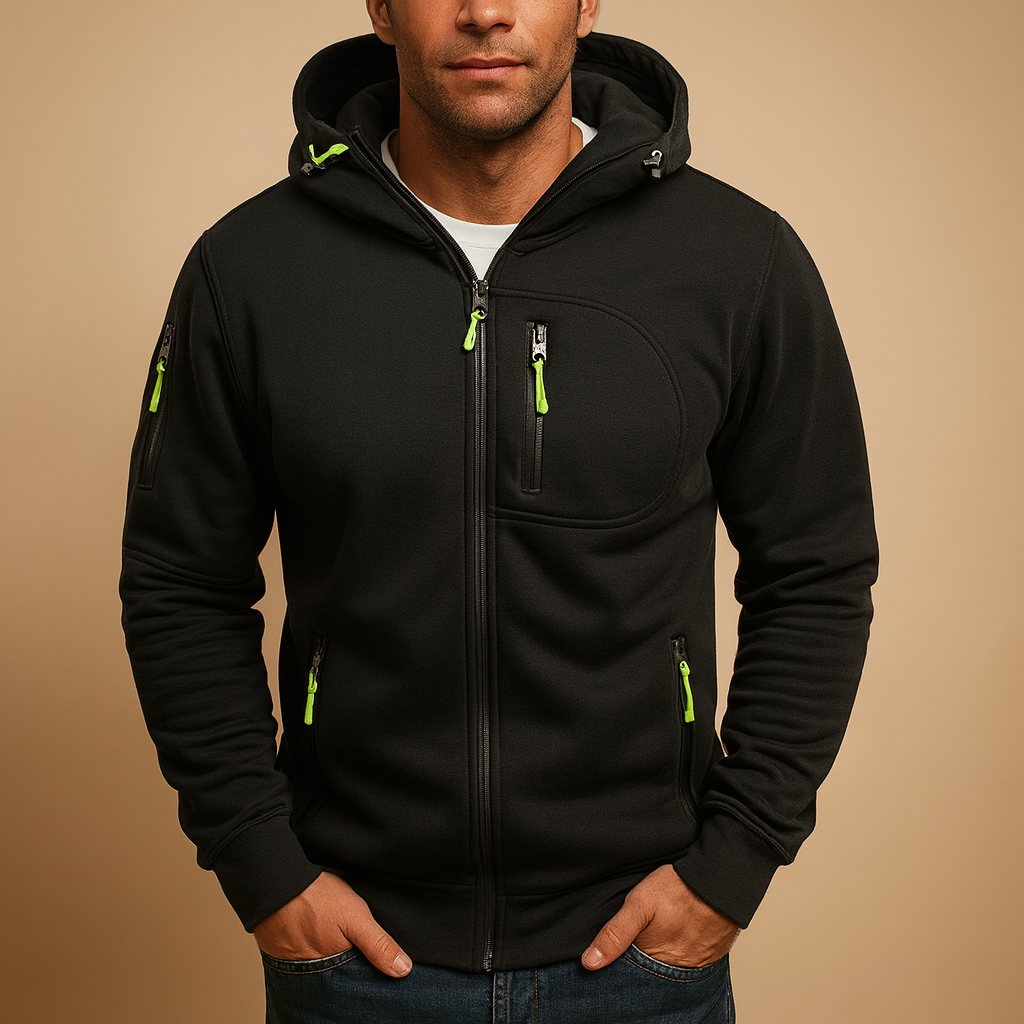 Herren Kapuzenpullover Hoodie Reißverschluss Bequem - Norvielle