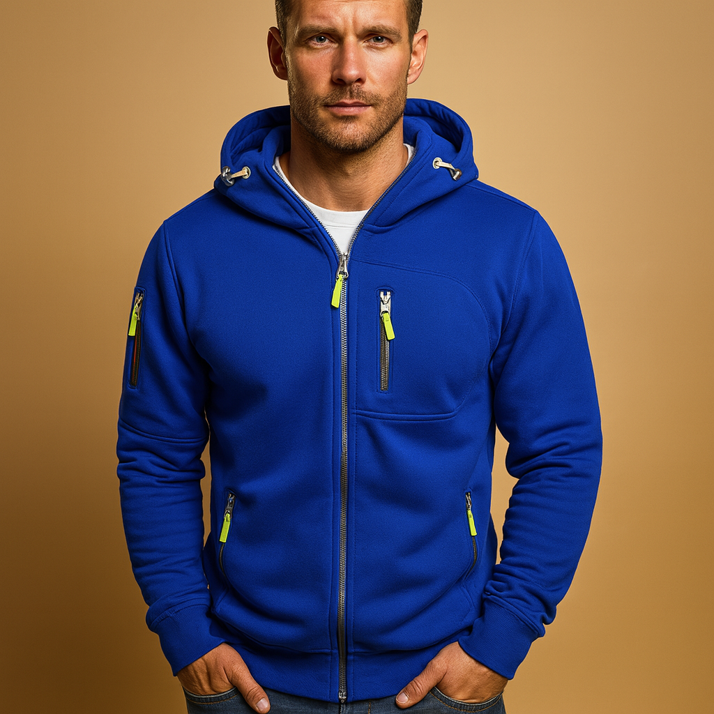 Herren Kapuzenpullover Hoodie Reißverschluss Bequem