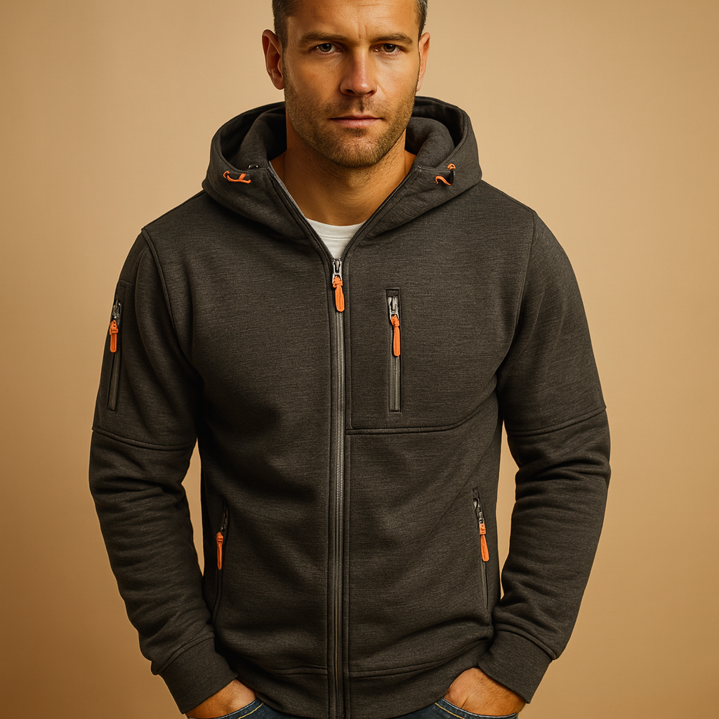 Herren Kapuzenpullover Hoodie Reißverschluss Bequem
