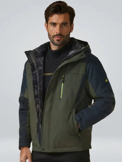 Herren Winterjacke mit Kapuze Wasserfest