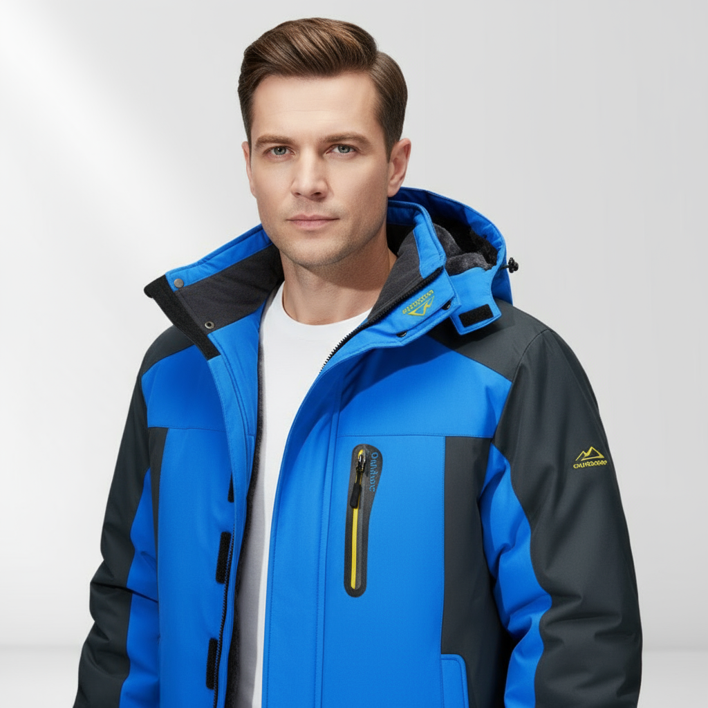 Herren Winterjacke mit Kapuze Wasserfest